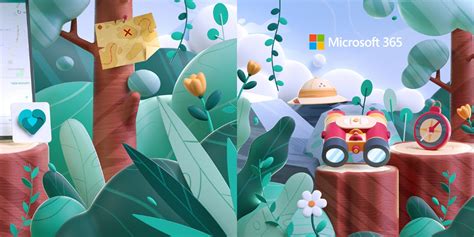 Microsoft 365 The New Way 3d Illustration Series 3d Character