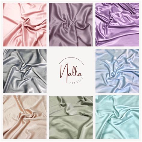 Jual 1 Meter Kain Satin Velvet Premium Kain Bridesmaid Kain Kebaya