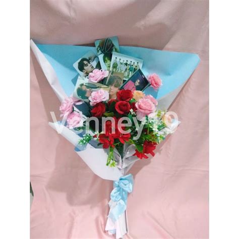 Jual Kpop Photocard Flower Bouquet Bunga Pc Hadiah Kado Wisuda