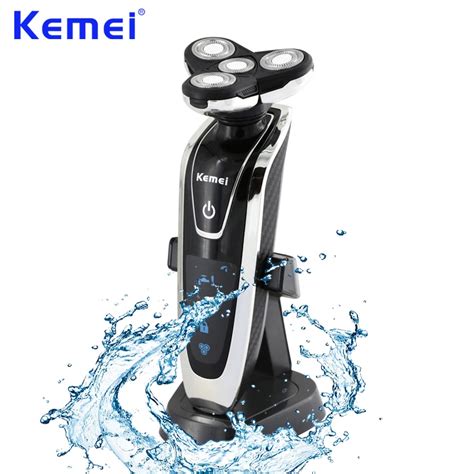 KEMEI 3D Floating Head Waterproof Rechargeable Electric Shaver For Men