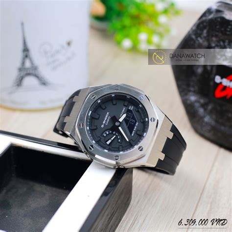 Đồng hồ Nam Casio GShock GA 2100SKE 7ADR Custom Dây cao su màu đen