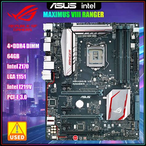 Asus Rog Maximus Viii Ranger Motherboard With Intel Z170 Chipset Lga1151 Socket Supports Core I7