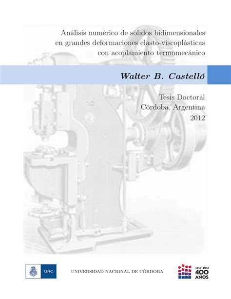 Analisis Numerico De Solidos Bidimensionales En Grandes