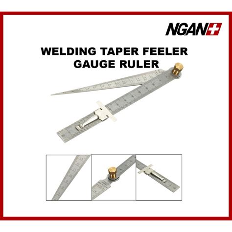 WELDING TAPER FEELER GAUGE RULER STAINLESS STEEL 1 15mm Shopee Malaysia