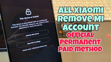 Xiaomi Redmi Note 12 Pro Remove Mi Account Permanent YouTube