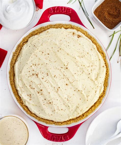 No Bake Eggnog Pie I Am Baker