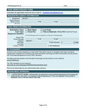 Fillable Online Doa Alaska Tops Request Form V Fax Email Print Pdffiller