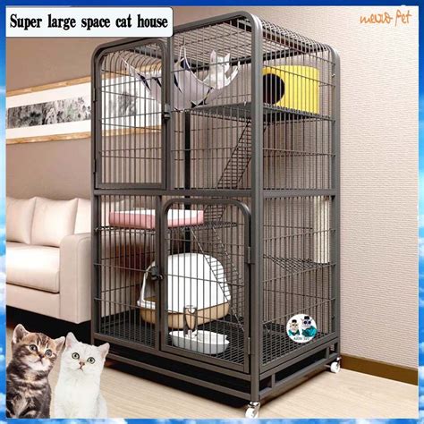 Cat Cage Large Sangkar Kucing Besar Tingkat Level Pets Cages Cat