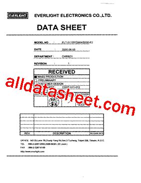 Elt Sygwa S E Datasheet Pdf Everlight Electronics Co Ltd