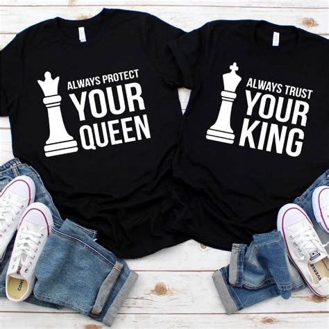 Always Protect Your Queen Always Trust Your King Couple Match Etsy