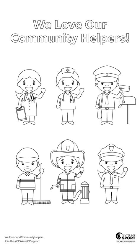 Community Helpers Coloring Pages