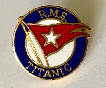 RMS Titanic/White Star Line Flag Pin | THS Museum Store