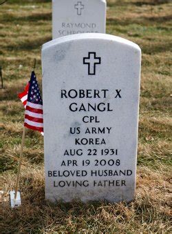 robert xavier gangl   homenaje de find  grave