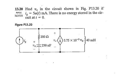 Solved Find V In The Circuit Shown In Fig P If Chegg