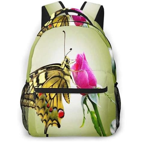 Sac Dos Gar On Et Fille Cabas Colier Butterfly Rose X X Cm