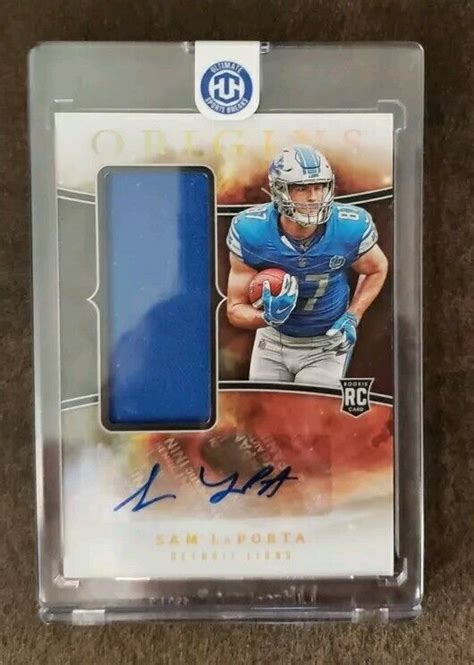 2023 Origins Football Sam Laporta Jumbo Jersey Auto RPA EBay