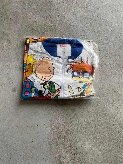 Vintage Vintage Nickelodeon Tv Promo Tyvek Paper Jacket Grailed