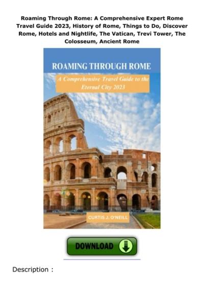 Roaming Through Rome A Comprehensive Expert Rome Travel Guide