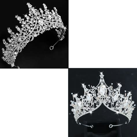 Amazon Pcs Tiaras For Women Silver Tiara And Crown For Women