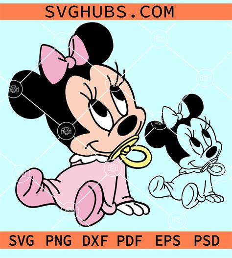 Baby Minnie Mouse Svg Minnie Mouse Svg Minnie Svg Files