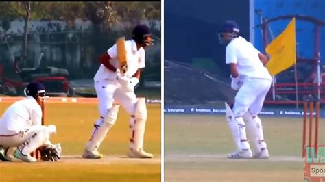 Video Rahul Dravids Son Samit Scores 98 In Karnatakas Win Vs Jandk In