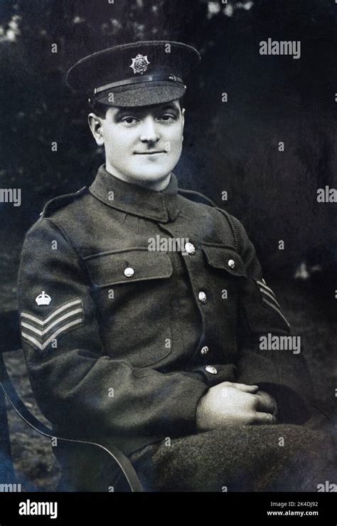 A First World War Era Picture Of A British Soldier A Sargent Major In