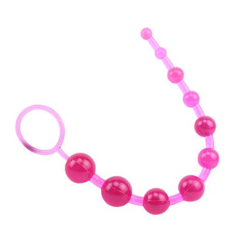 1 X Pink Anal Bead Chain Butt Ball Orgasm Adult Sex Toy Au Anus Beaded