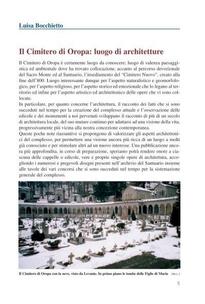 Guida Al Cimitero Monumentale Santuario Di Oropa