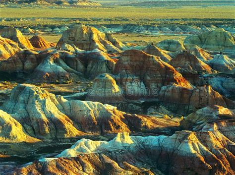 Colorful Yardang Located At The Northwest Edge Of Xinjiang Province