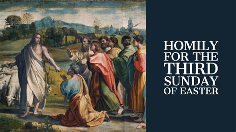 Homily For The Third Sunday Of Easter Year C Youtube