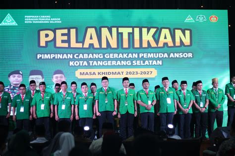 Pengurus GP Ansor Tangsel Periode 2023 2027 Resmi Dilantik