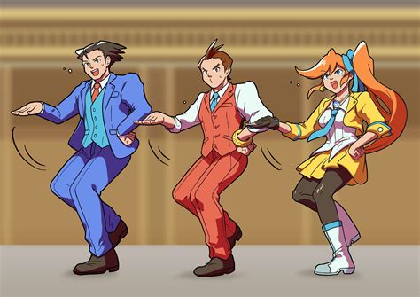 Phoenix Wright Apollo Justice And Athena Cykes Ace Attorney Drawn