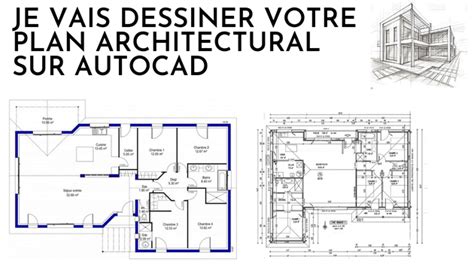 Je Vais Dessiner Votre Plan Architectural En Dsur Autocad Par Amc