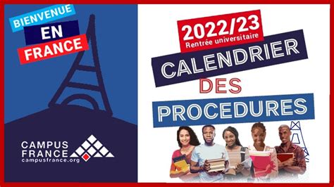 Calendrier Campus France 2023 2024 Pdf Image To U