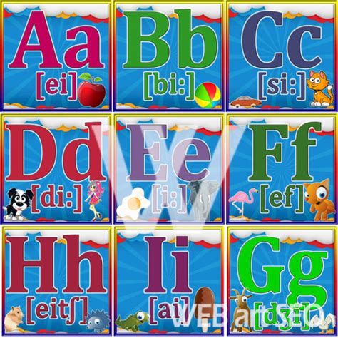 Стенд Англійський алфавіт A - Z - Англійська Абетка - 100% якість!!!