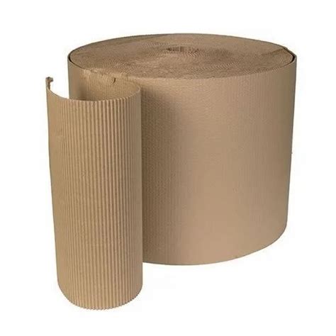 Kraft Paper Brown Mm Plain Corrugated Packaging Roll Gsm