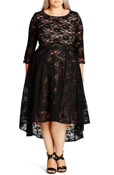 City Chic Lace Lover High Low Midi Dress Plus Size Nordstrom