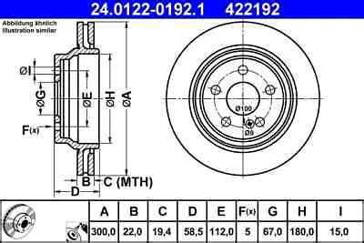 Disco Freno Ventilato Ate Per Mercedes Benz Classe S Ebay