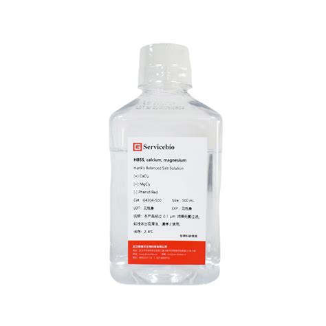 Hank′ S Balanced Salt Solution 500ml Cell Culture Reagents China Hank