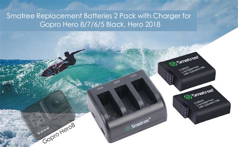 Amazon Smatree Rechargeable Battery Compatible For Gopro Hero