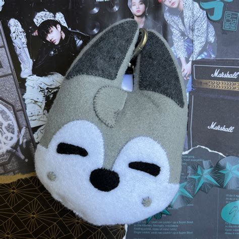 Stray Kids Skzoo Wolfchan Plush Keychain Etsy