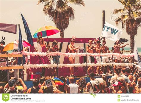 TEL AVIV ISRAEL JUNE 8 2018 Gay Pride Parade In Tel Aviv Israel
