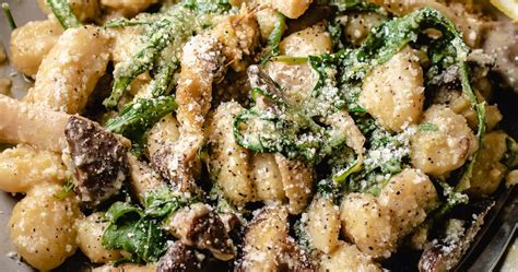 Potato Gnocchi With Mushroom Cream Sauce Punchfork