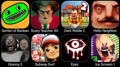 Garten Of Banban Mobile Dark Riddle 2 Hello Neighbor Granny 2 Scary