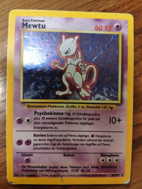 Pokemon Mewtu Base Set Holo Kaufen Auf Ricardo