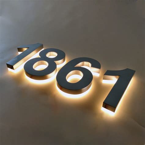 Lighted Street Numbers