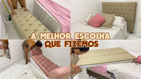 Chegaram A Cabeceira E BaÚ Do Closet E Nosso Quarto😍😍 Ficou Lindo Vlog