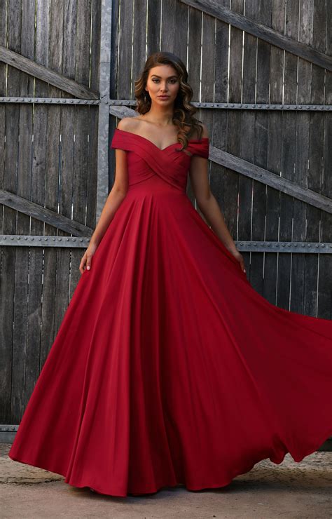 Robe De Soir E Fluide Rouge Bordeaux Robe Demoiselle D Honneur Longue