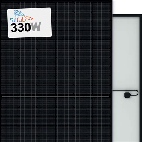 Silfab Sil W Solar Panel Cell Sil Bl Monocrystalline Black