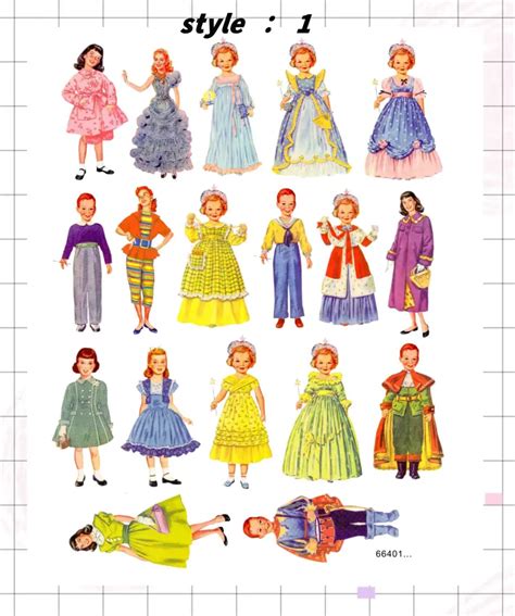 Creative Retro Paper Sticker Doll Cute Girl Boy Princess Temu